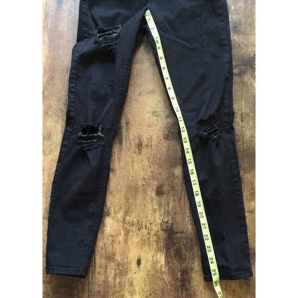 Topshop Distressed Moto Jamie Jeans - Picture 6 of 7